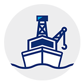 Icon of a drilling ship