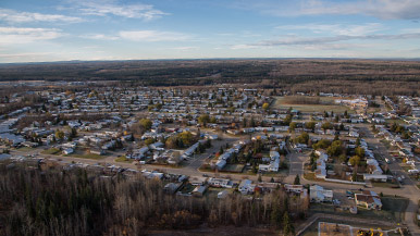 Aerial photo of Fox Creek Alberta