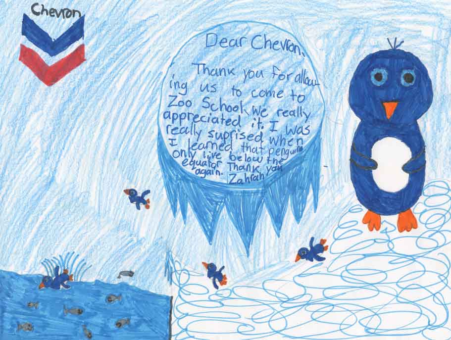 Thank you card from an Open Minds student