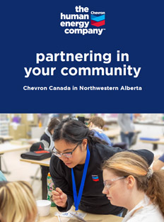 Cover of the Chevron Canada community involvement in Northern Alberta report